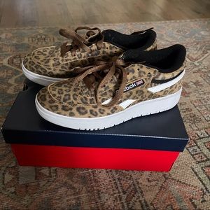 Reebok Club C Double Leopard 7.5